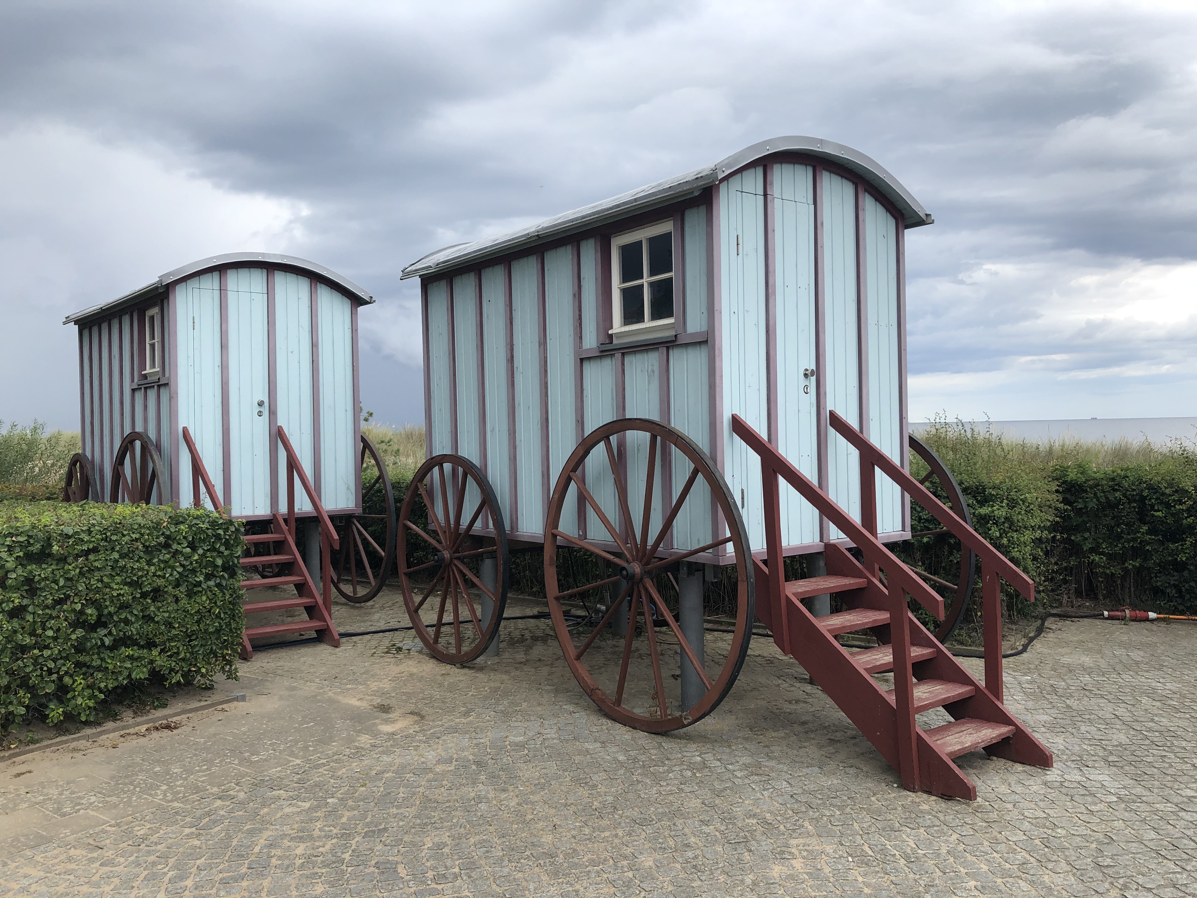 Historische Umkleidewagen